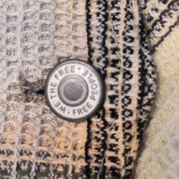 Free people Anneli Plaid Shirt Jacket Sz Small - Picture 8 of 9